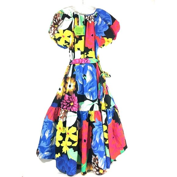 Christopher John Rogers For Target Floral Puff Sleeve High-Low Dress XXS Multi - Picture 3 of 12